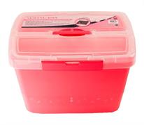 Storage Box With Bobbin Holder, Pink